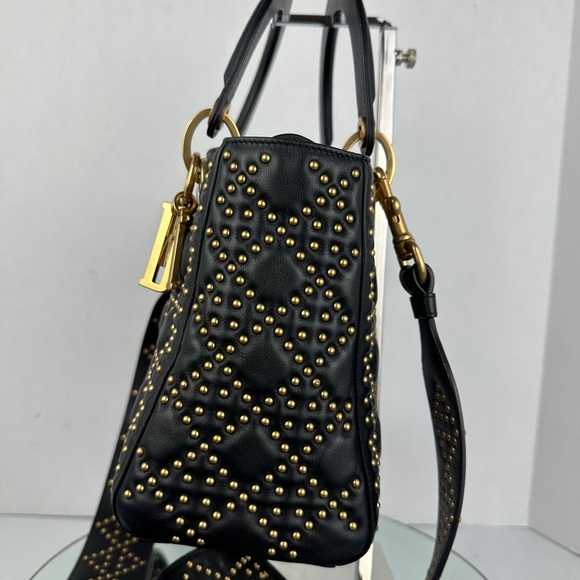 LADY DIOR LEATHER TOTE BAG ORIGINAL STRAP - Picture 5 of 17